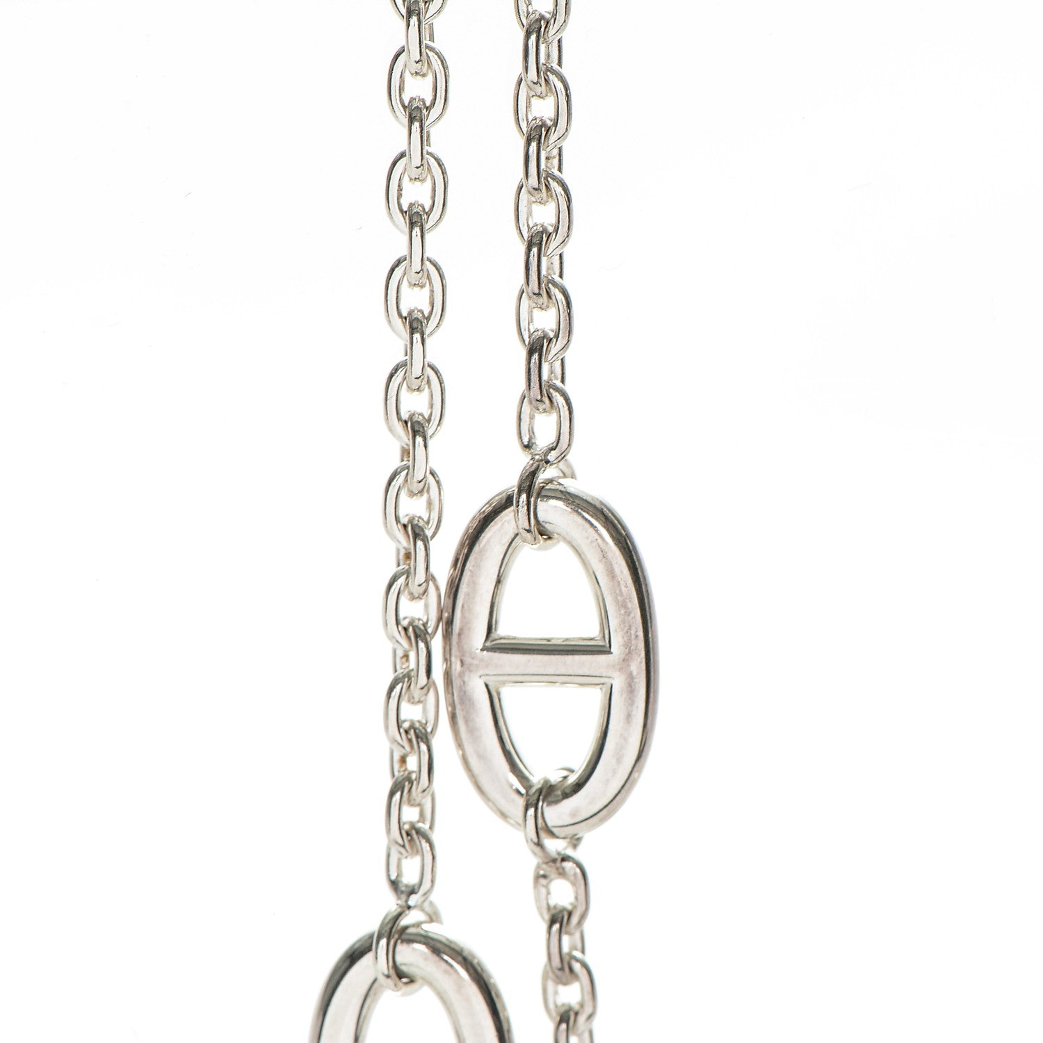 Hermes Sterling Silver Farandole Necklace 160 3 of 6