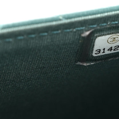 Chanel Lambskin Quilted Top Handle Flap Coin Purse With Chain Green 6 of 10