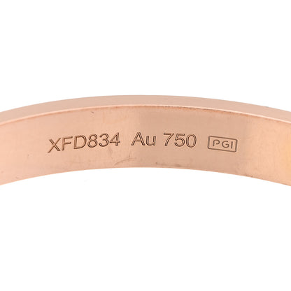 Cartier 18K Pink Gold 4 Diamond LOVE Bracelet 19 6 of 11