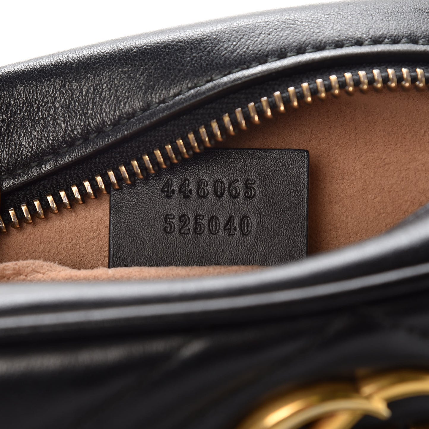 Calfskin Matelasse Mini GG Marmont Chain Shoulder Bag Black