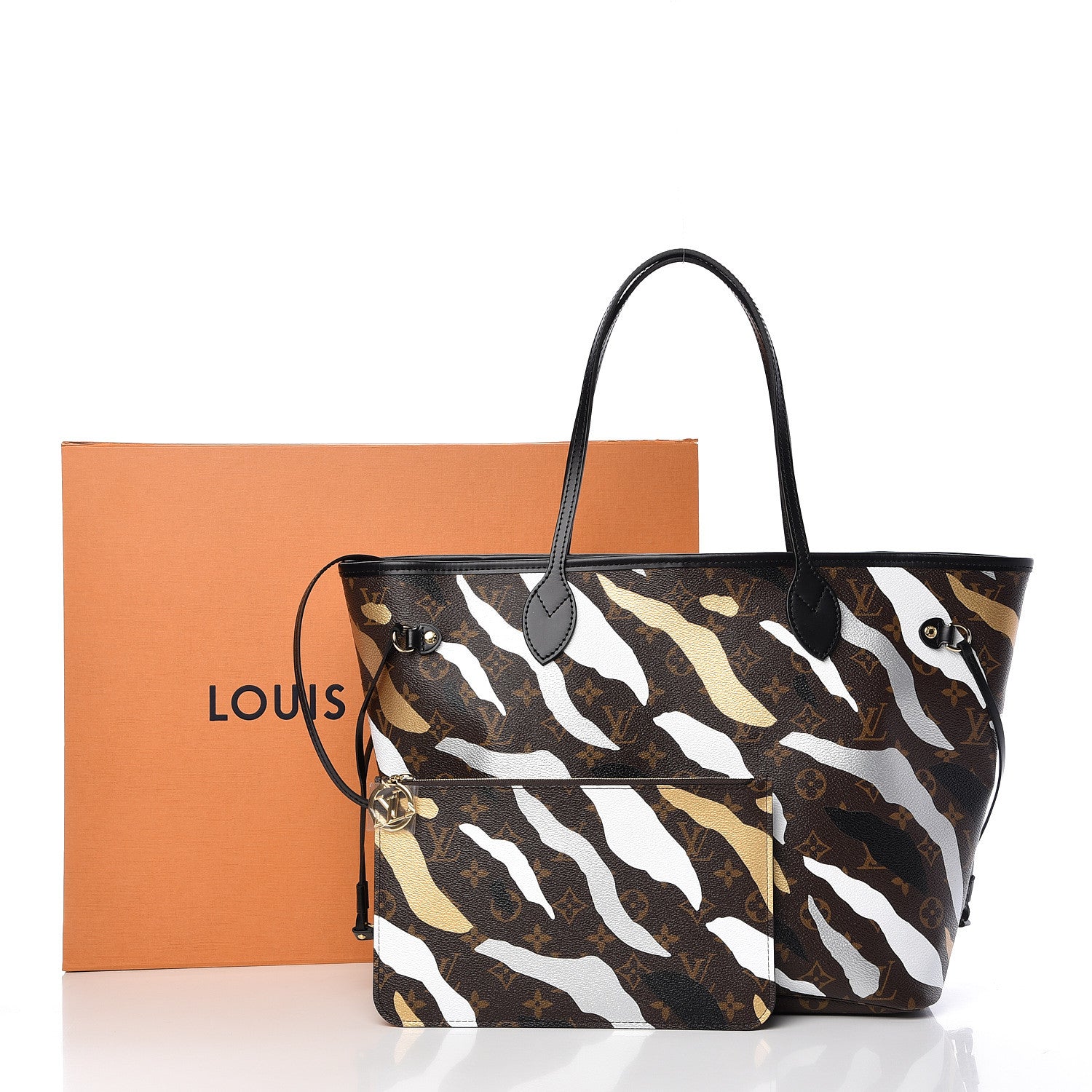 Louis Vuitton X LOL Monogram Neverfull MM Gold Silver 12 of 12