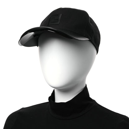 Fendi Cotton Suede Eyecap Shield Sunglasses With Baseball Cap 58 Black 2 of 9