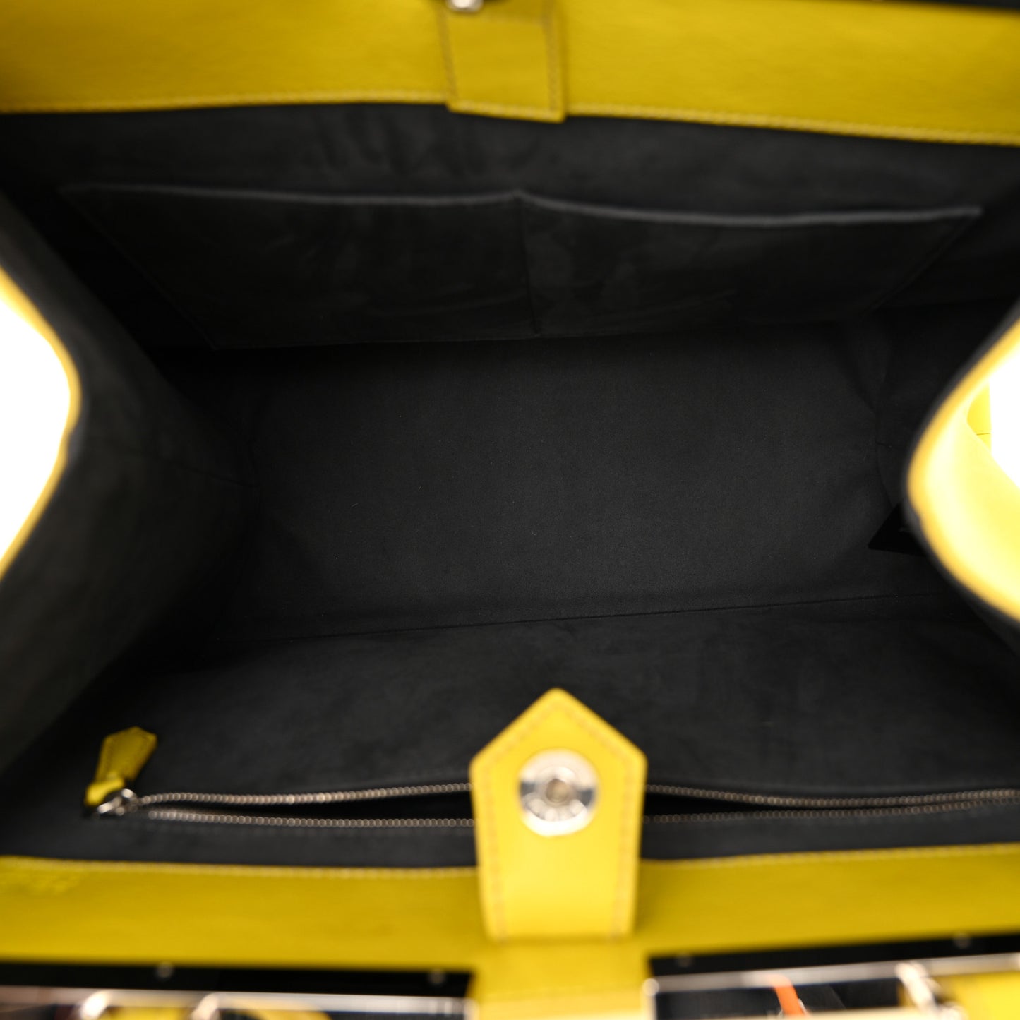 Vitello Calf Hair Crocodile Embossed Large 3Jours Tote Sunflower Cedro