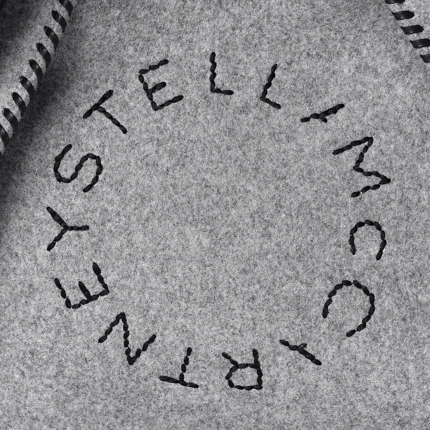 Stella McCartney Eco Felt Logo Crossbody Smoke Slate 11 of 11