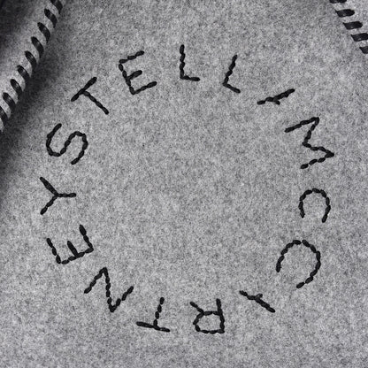 Stella McCartney Eco Felt Logo Crossbody Smoke Slate 11 of 11