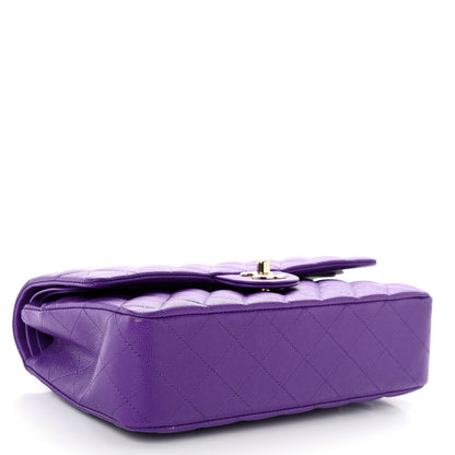 Chanel Caviar Quilted Medium Double Flap Purple 4 of 11