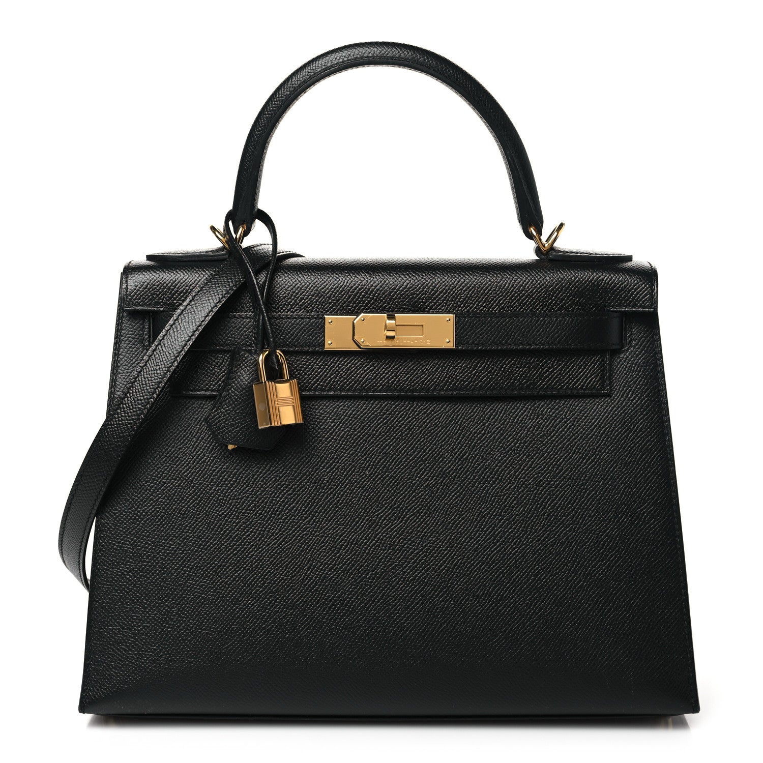 Hermes Epsom Kelly Sellier 28 Black 1 of 11