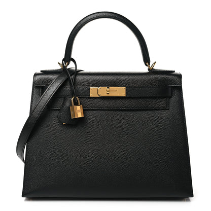 Hermes Epsom Kelly Sellier 28 Black 1 of 11
