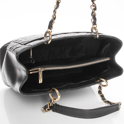 Chanel Caviar Quilted Grand Shopping Tote GST Black 5 of 7
