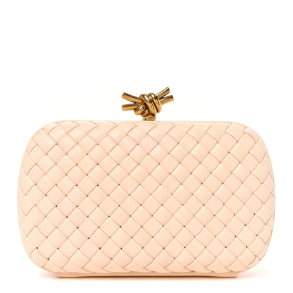 Bottega Veneta Nappa Intrecciato Minaudiere Knot Clutch Lotus 1 of 8