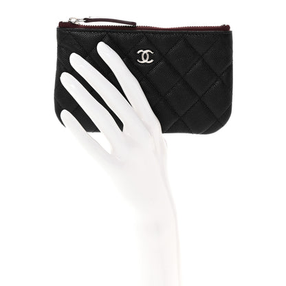 Chanel Caviar Quilted Small Cosmetic Case Black 2 of 8