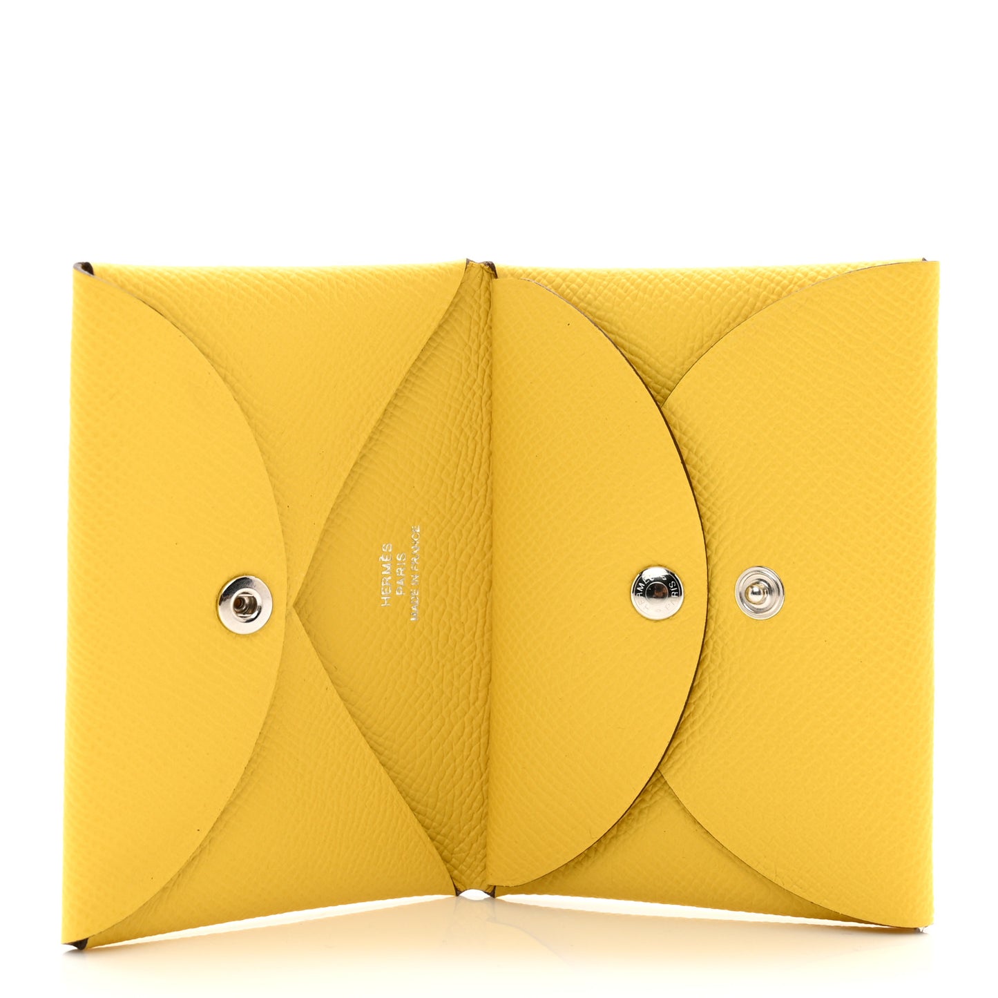 Epsom Calvi Duo Card Case Jaune De Naples