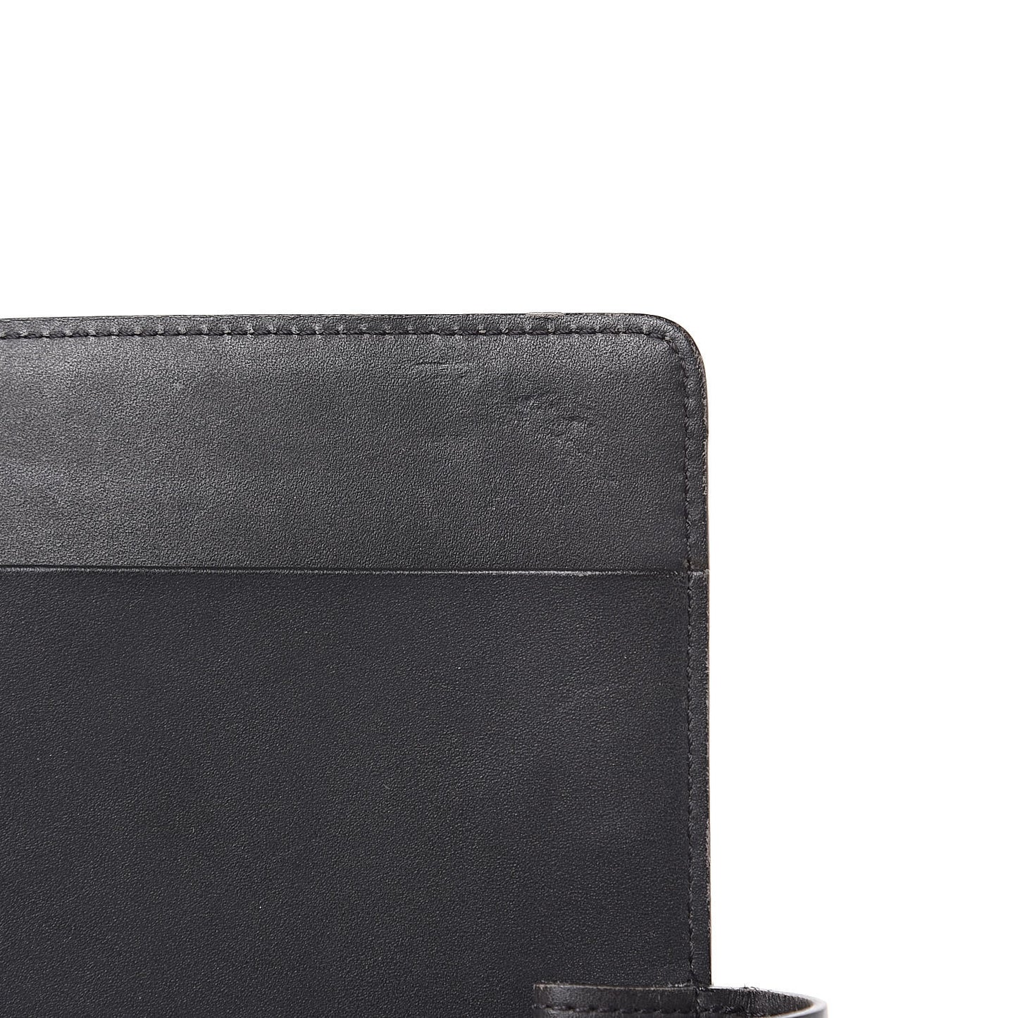 Mat Monogram Medium Ring Agenda Cover Black