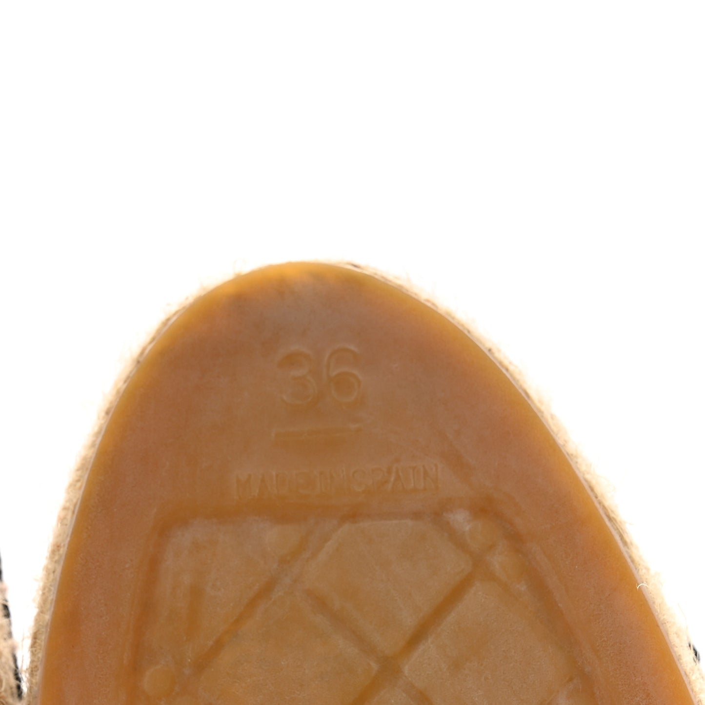 Linen CC Espadrilles 36 Beige Black