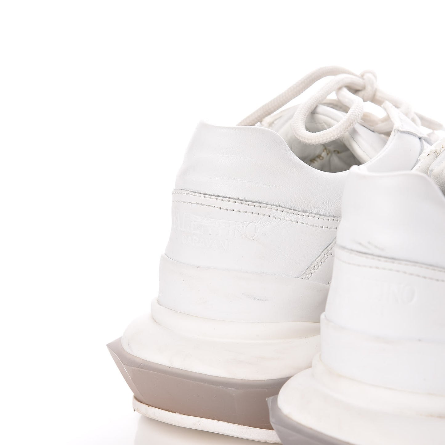 Calfskin VLTN Mens Bounce Sneakers 42 White