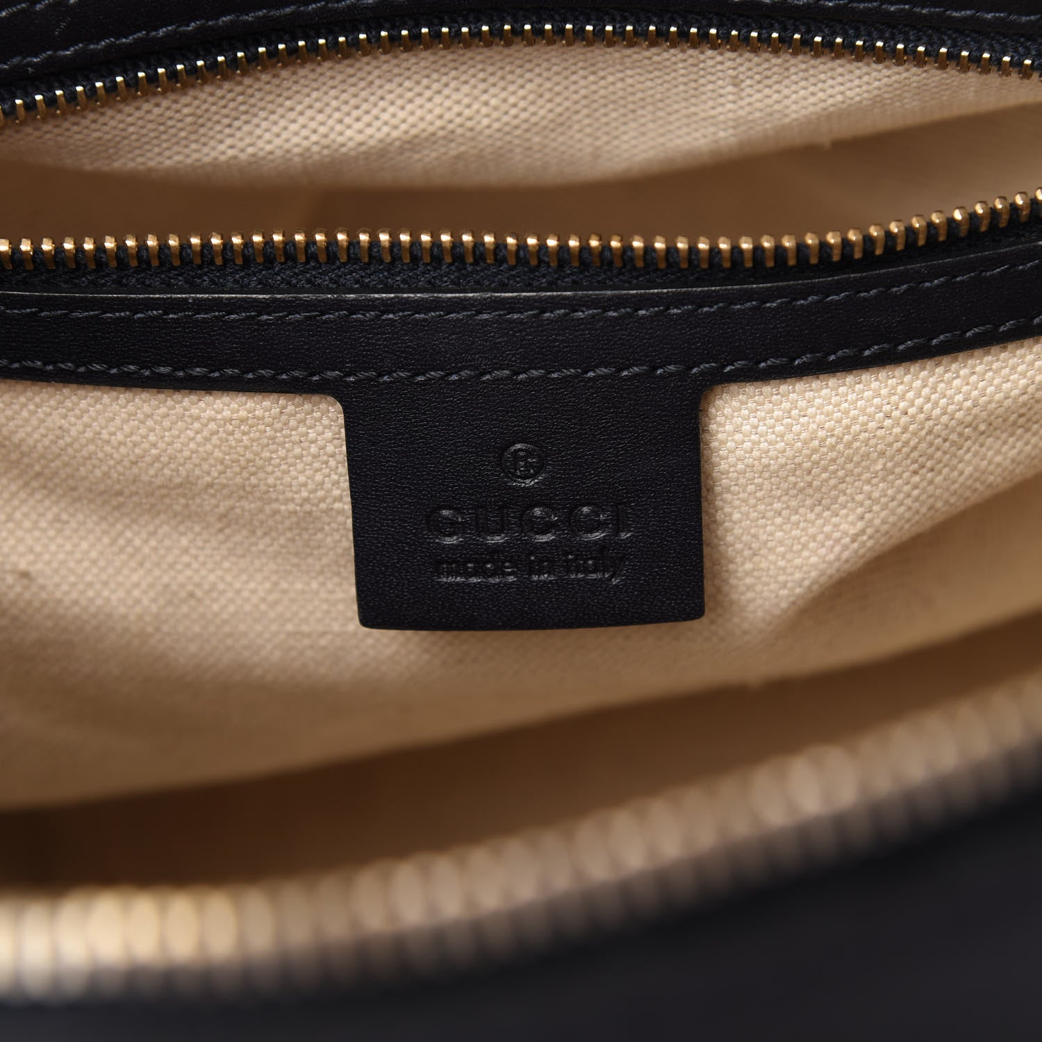 Gucci Monogram Selleria Calfskin Vintage Web Medium Boston Beige Blue 8 of 10