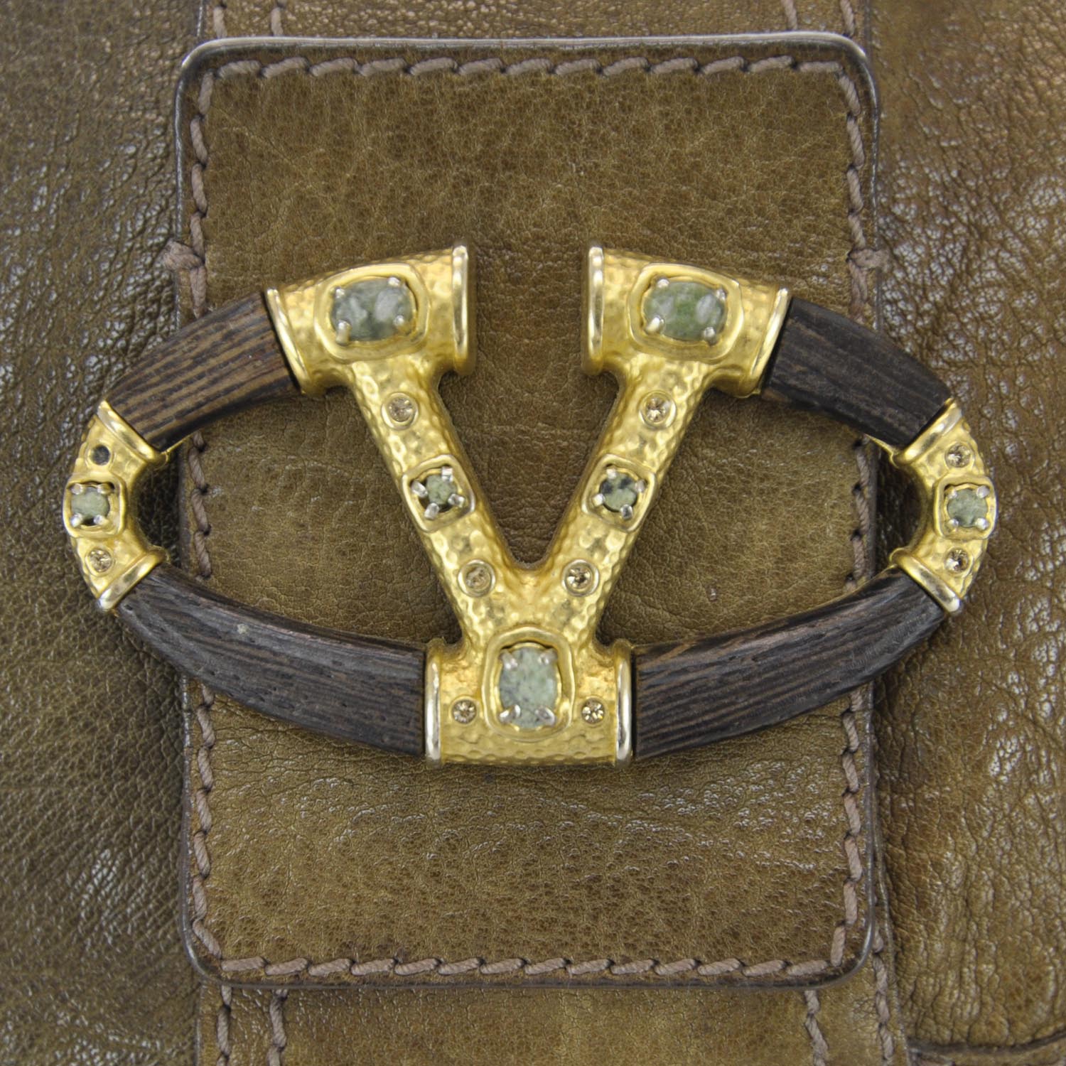 Valentino Garavani Leather Catch Satchel 7 of 11