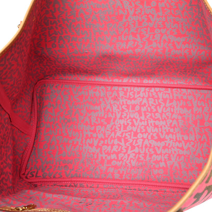 Louis Vuitton Monogram Graffiti Neverfull GM Fuchsia 5 of 12