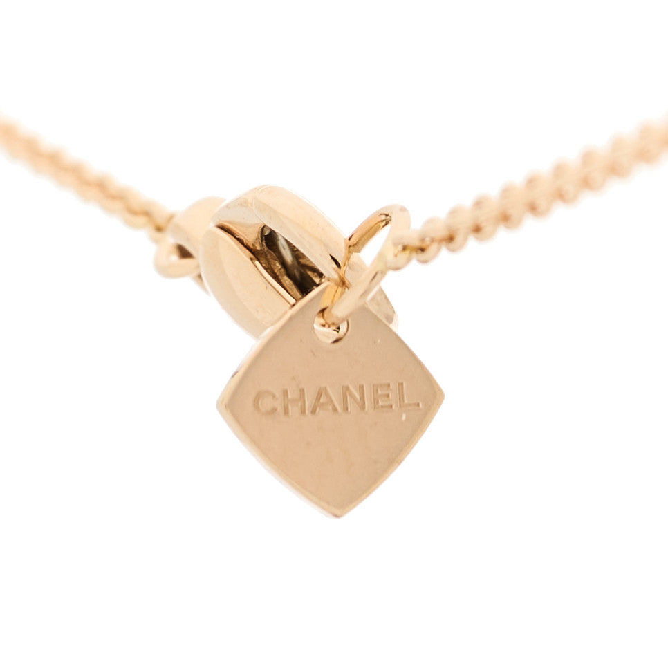 18K Yellow Gold Coco Crush Round Pendant Necklace