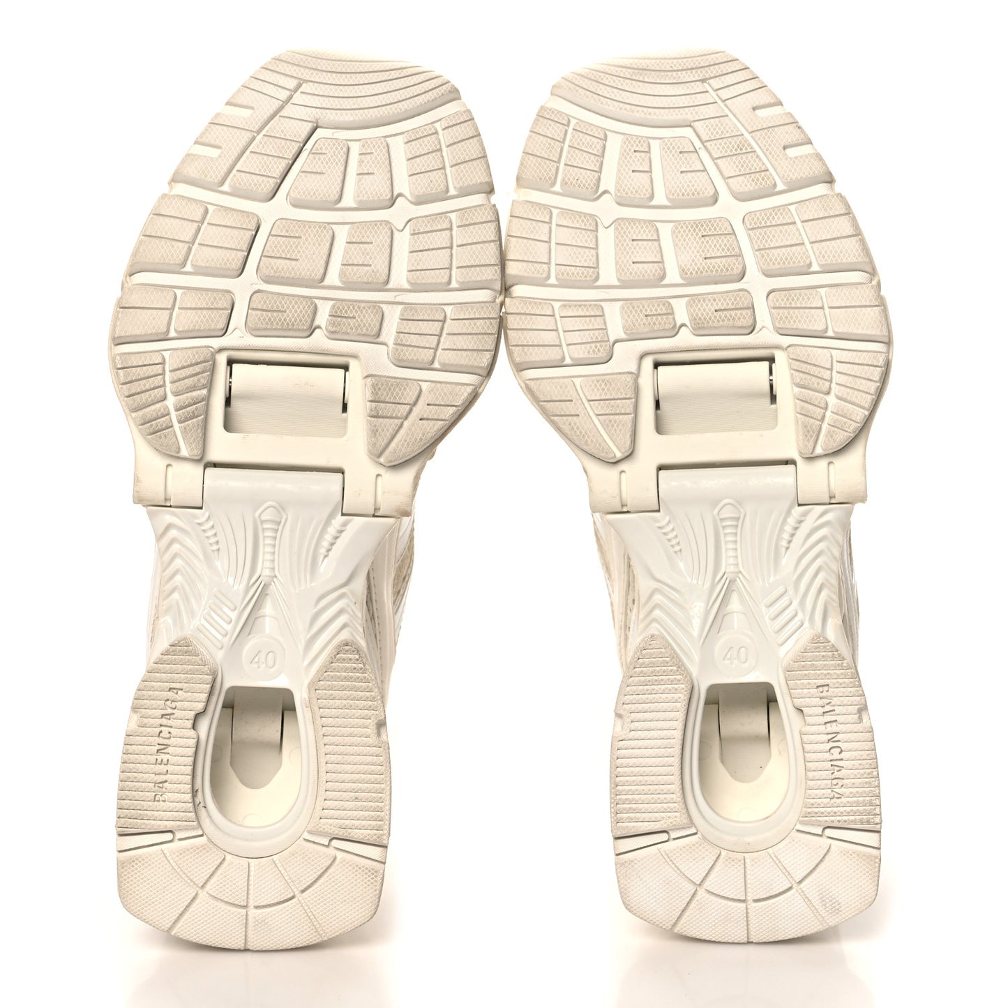 Mesh Rubber Mens X-Pander Sneakers 40 White