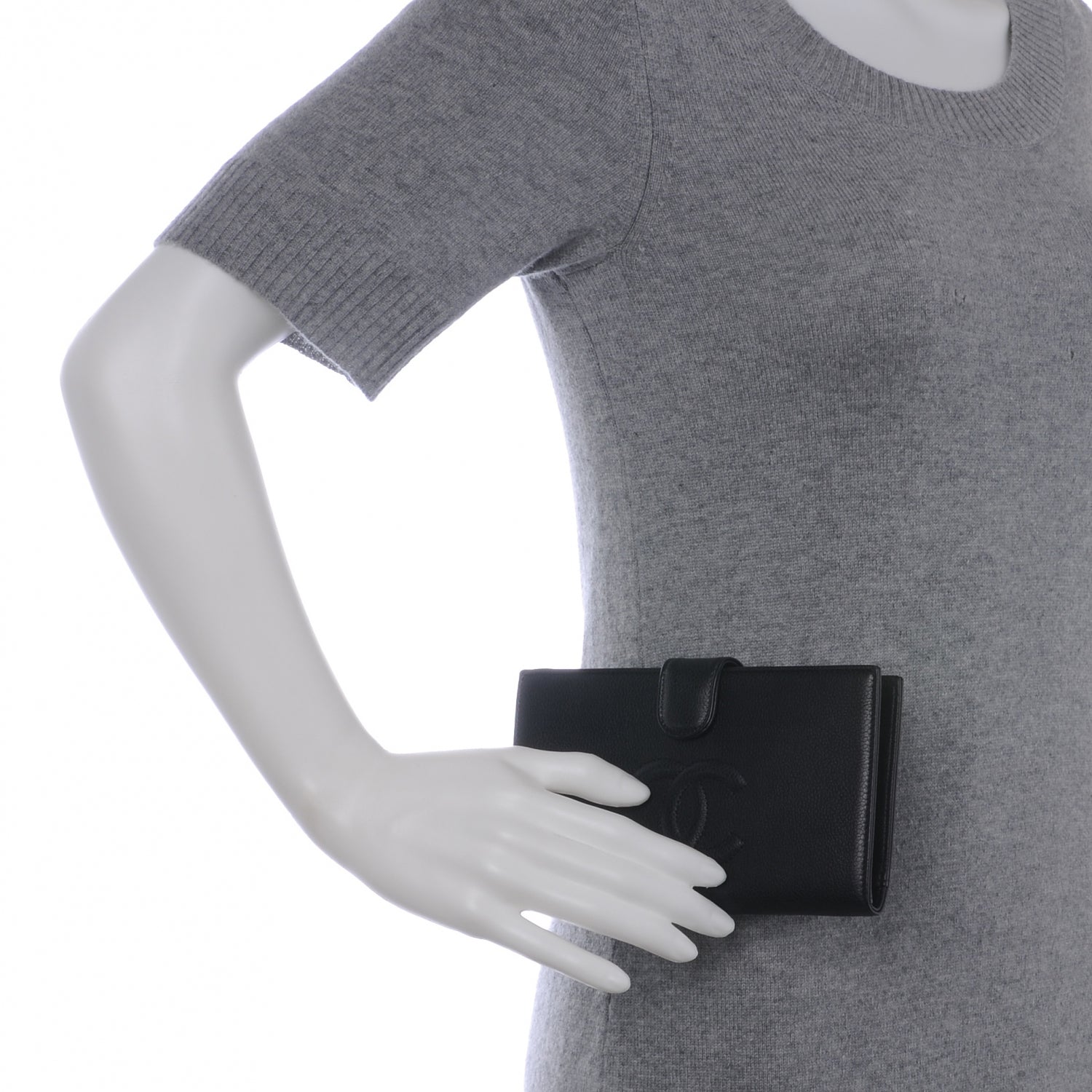 Chanel Caviar CC Wallet Black 2 of 8