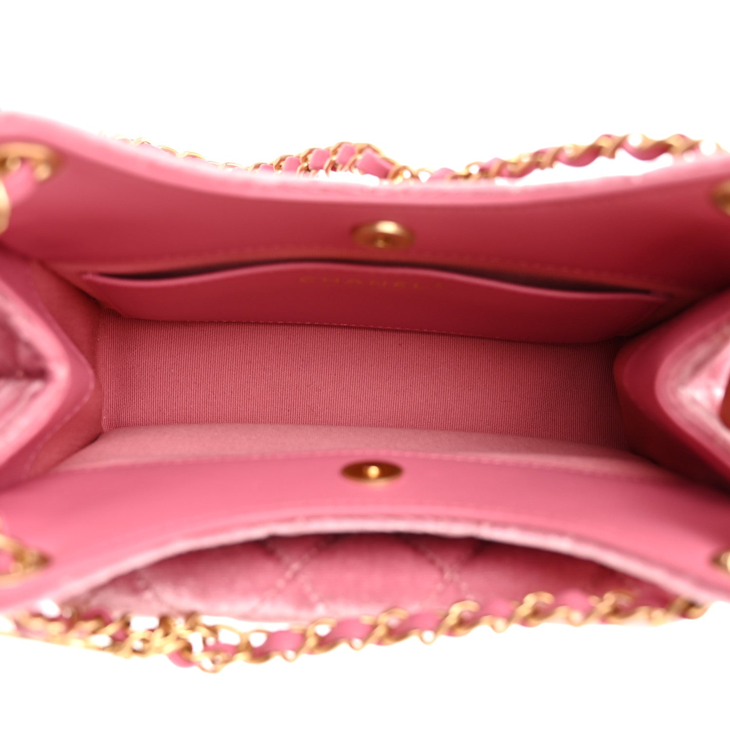 Chanel Velvet Quilted Small Wavy CC Hobo Pink 5 of 11
