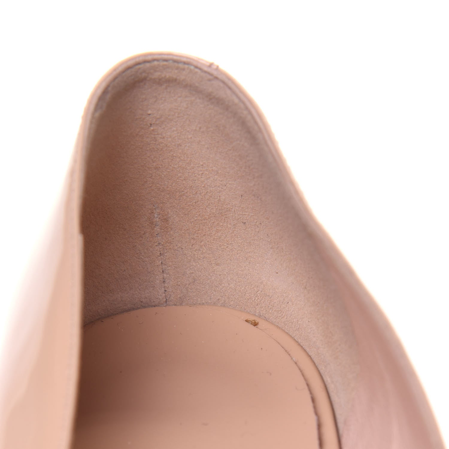 Gucci Patent Double Strap Aneta Flats 38.5 Pink Apricot 10 of 12