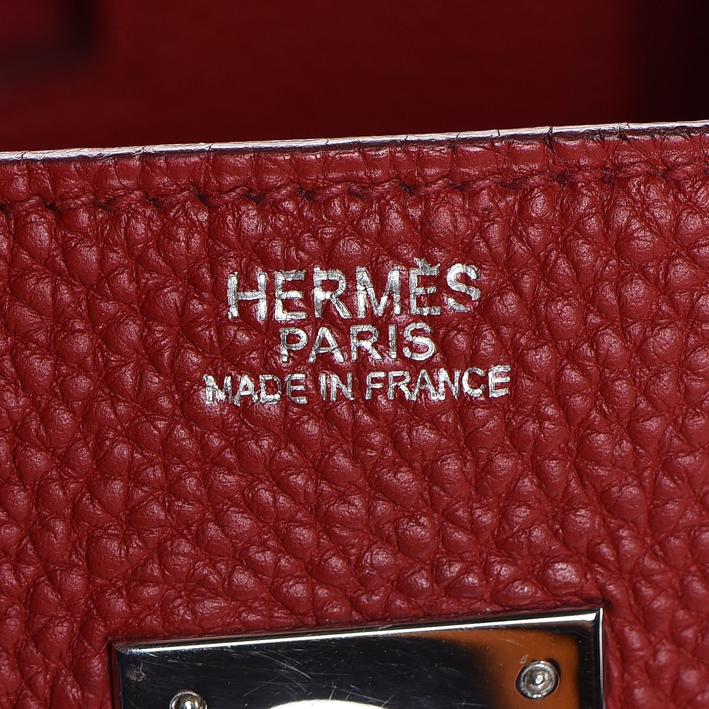 Togo Birkin 30 Rouge Garance