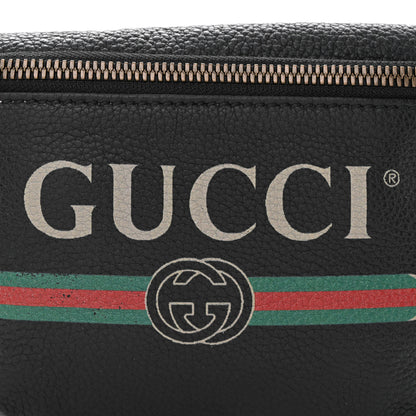 Gucci Grained Calfskin Small Logo Belt Bag Black 8 of 10