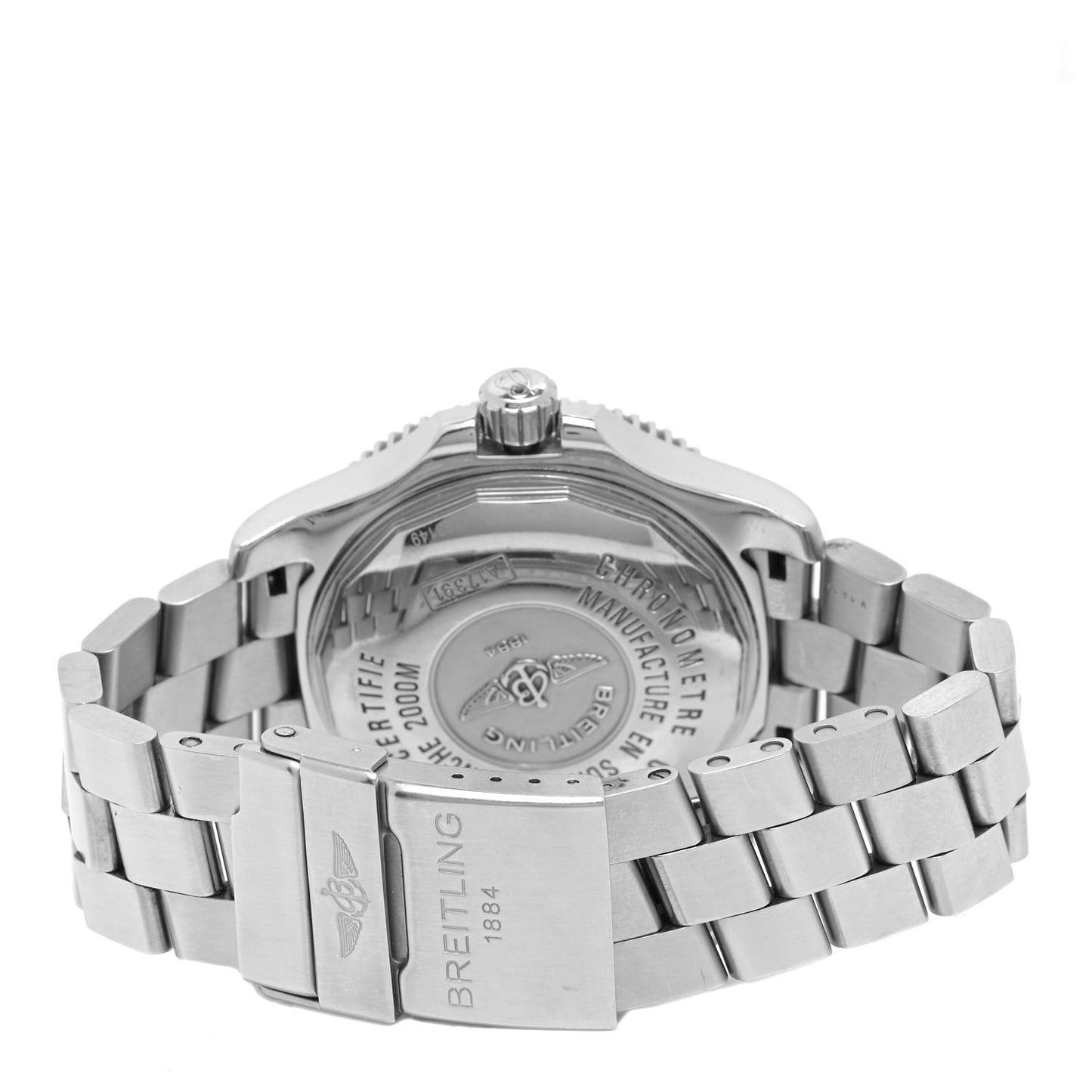 Stainless Steel 44mm Super Ocean 44 Automatic Watch Black A17391