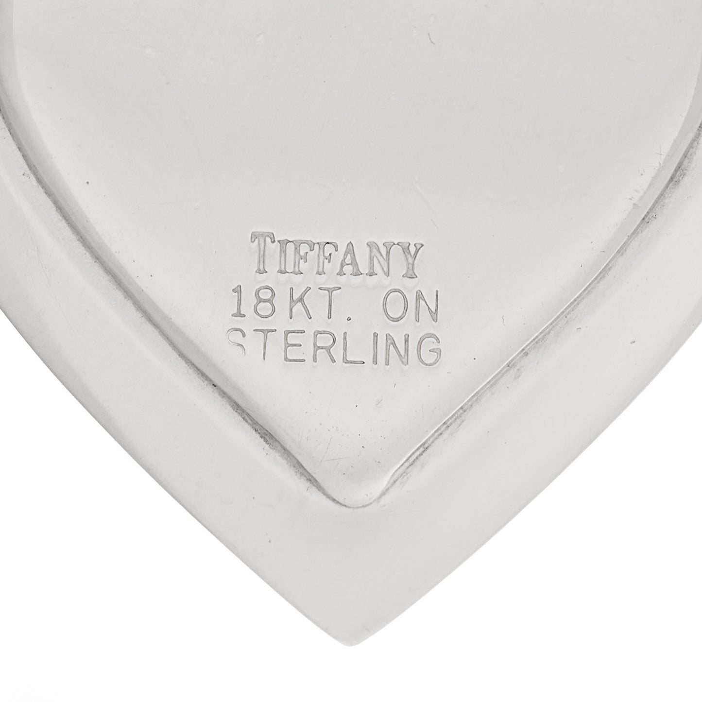 Sterling Silver 18K Yellow Gold Heart Pendant