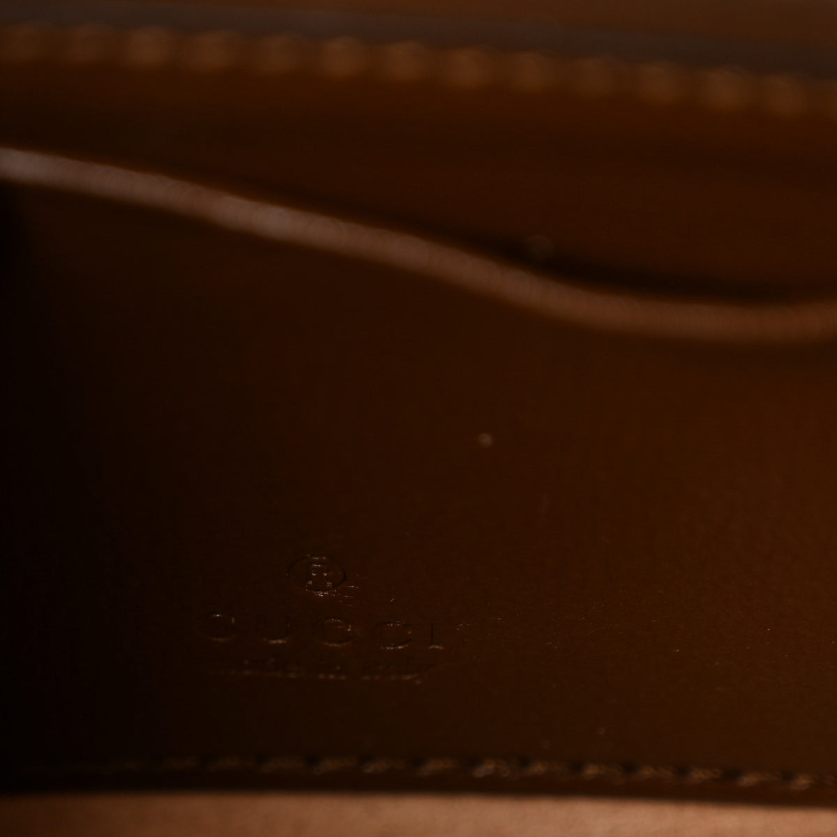 GG Supreme Monogram Azalea Calfskin Web Horsebit 1955 Wallet On Strap Beige Ebony Brown Sugar