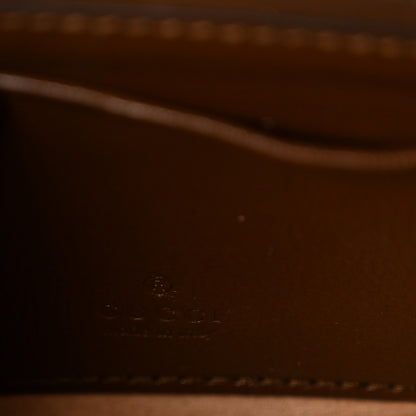 Gucci GG Supreme Monogram Azalea Calfskin Web Horsebit 1955 Wallet On Strap Beige Ebony Brown Sugar 6 of 9