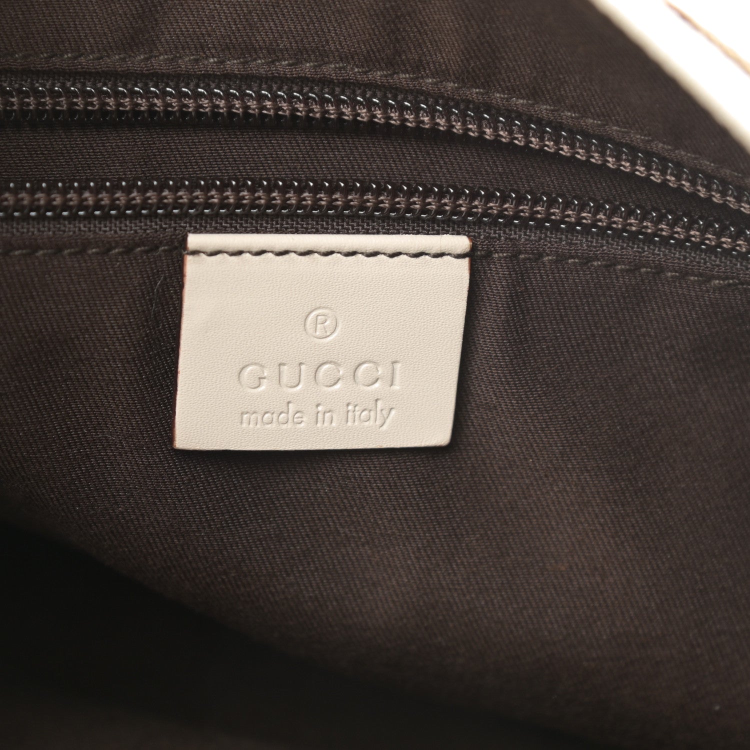 Gucci Monogram Calfskin Perforated Medium Flat Messenger Bag Off White 6 of 11