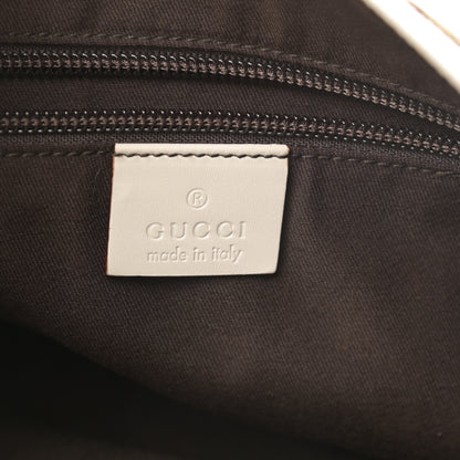 Gucci Monogram Calfskin Perforated Medium Flat Messenger Bag Off White 6 of 11
