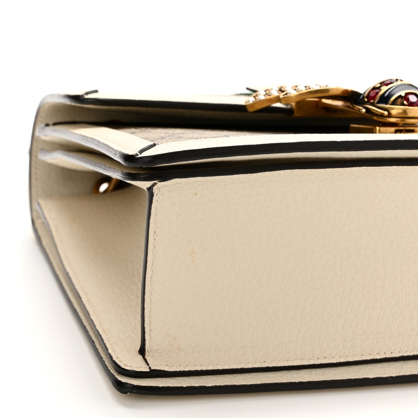GG Supreme Monogram Small Queen Margaret Top Handle Bag White