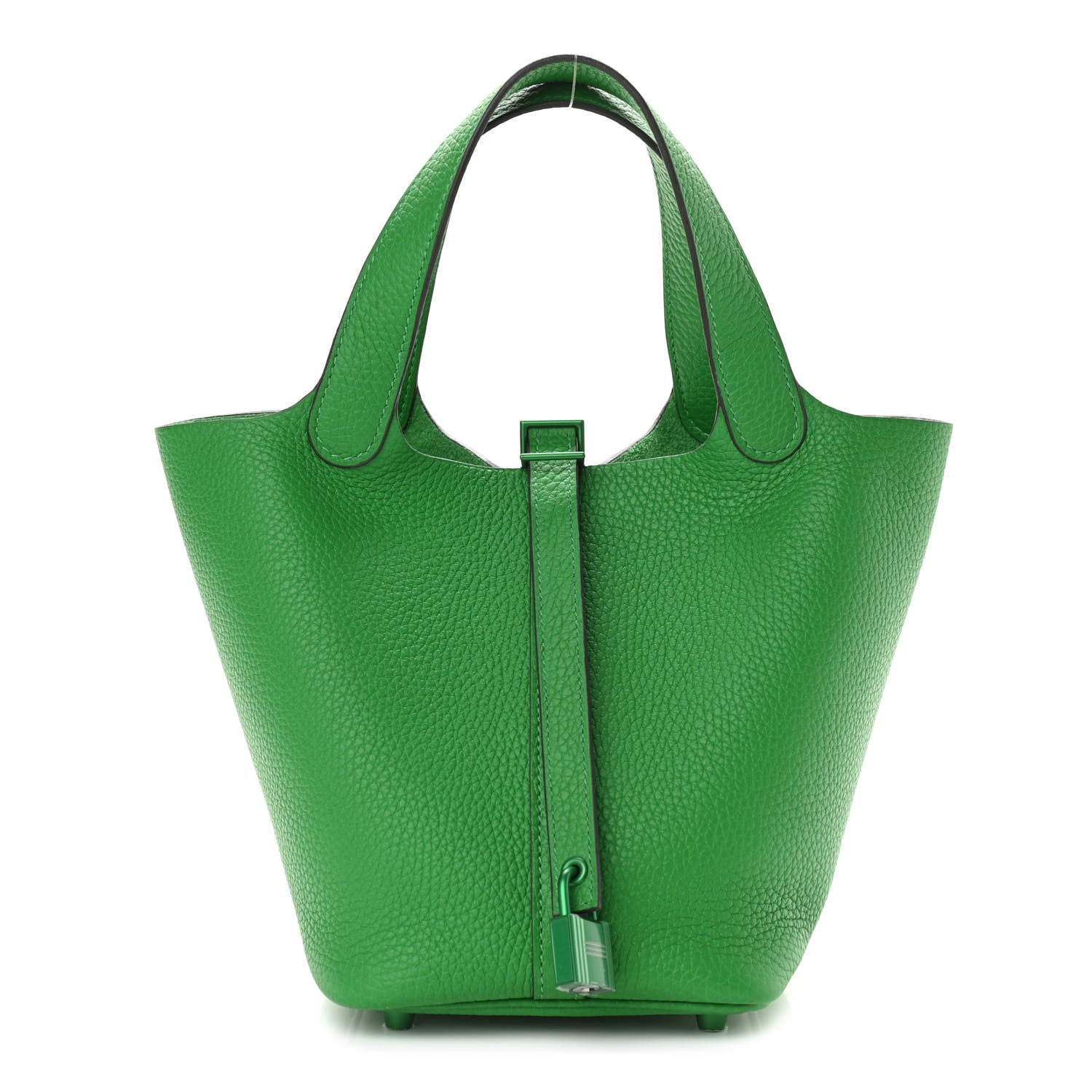 Hermes Taurillon Clemence Monochrome Picotin Lock 18 PM Bambou 1 of 11