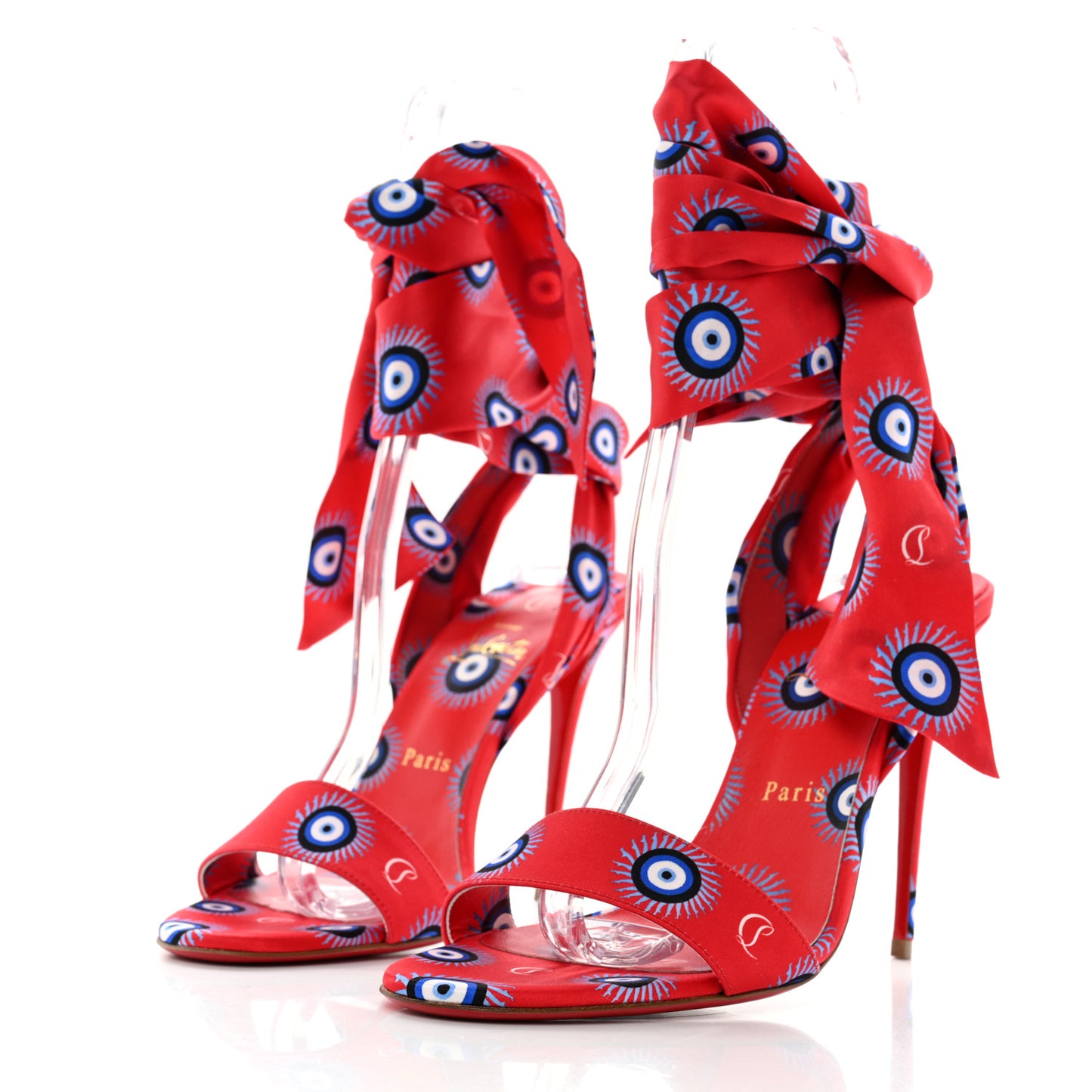 Crepe Satin Greekaba Du Desert 100 Sandal 40 Red