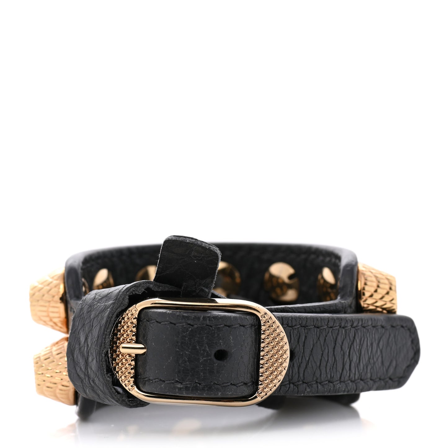 Agneau Arena Two Row Giant 21 Gold M Bracelet Gris Fossile