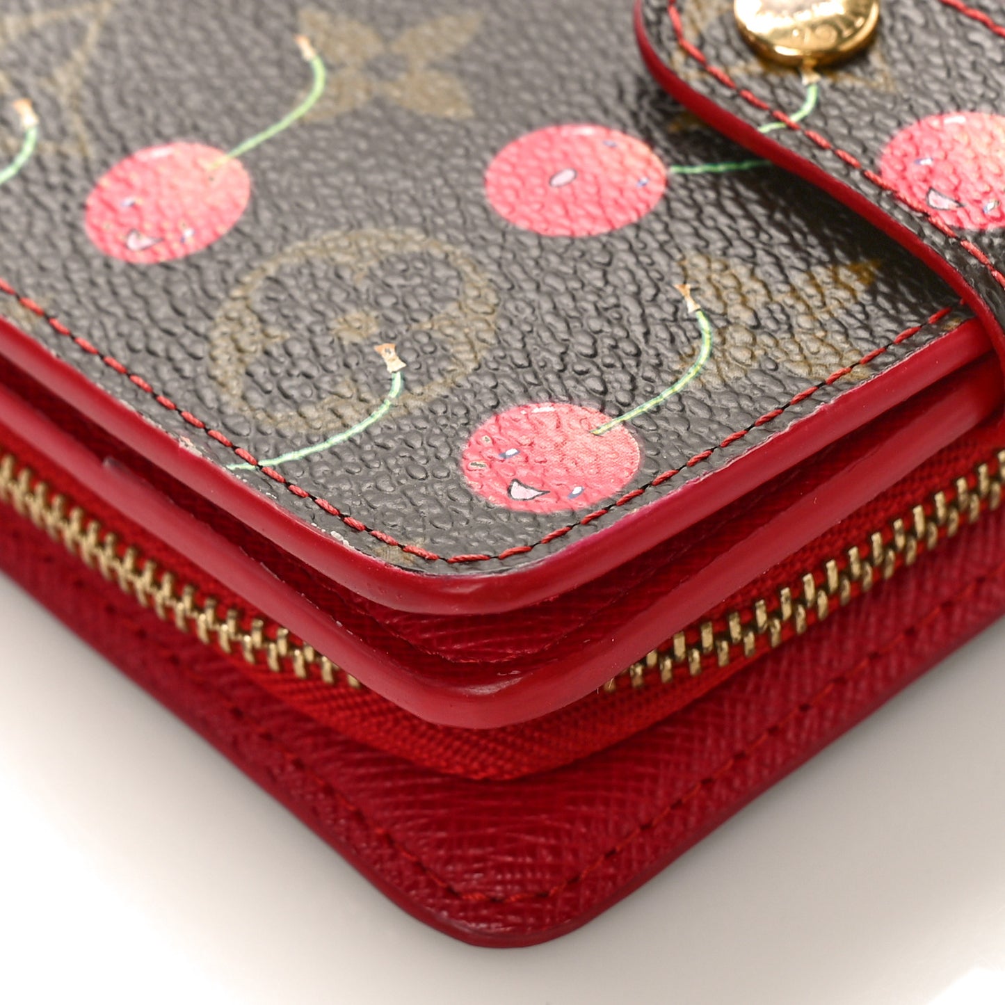Monogram Cerises Compact Zippe Wallet