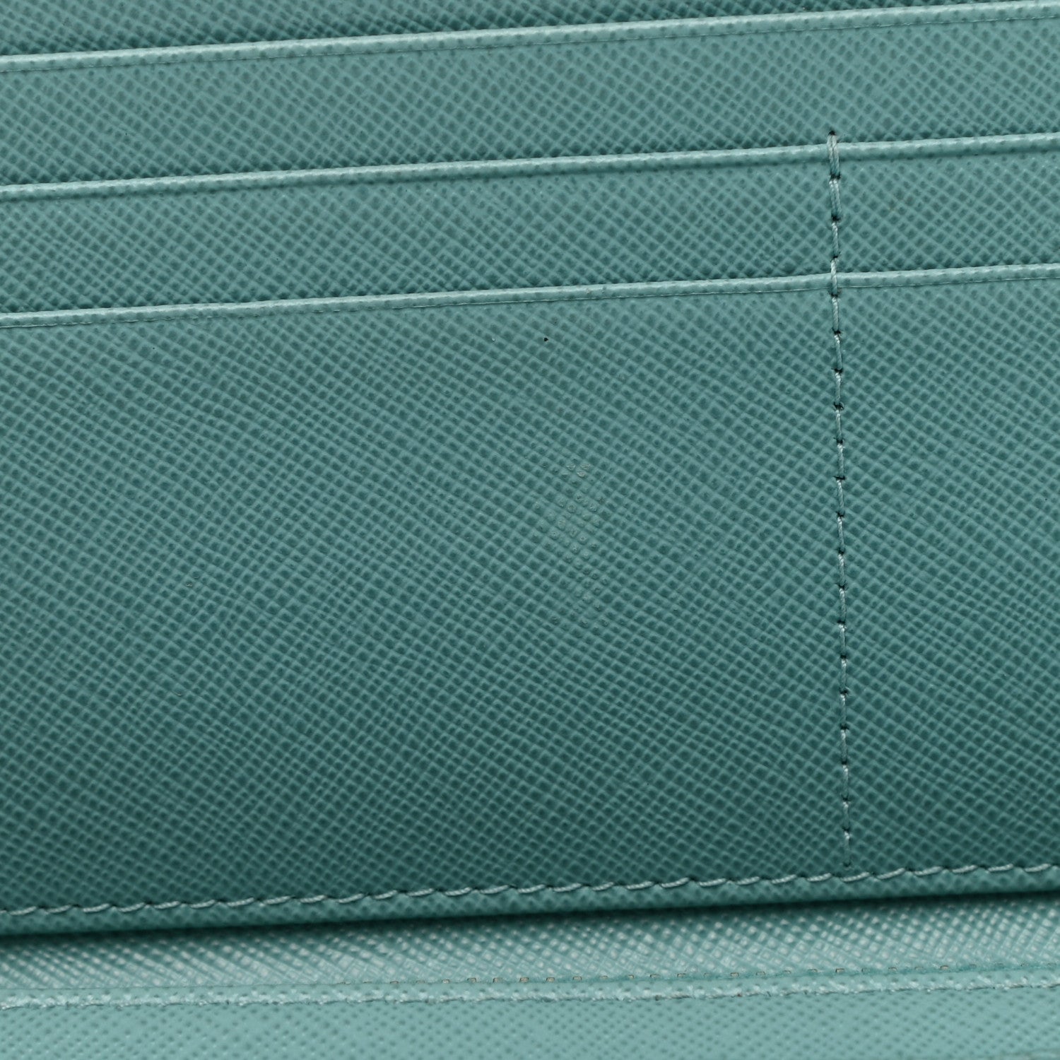 Prada Saffiano Metal Continental Wallet Anice 7 of 8