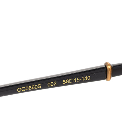 Gucci Acetate Metal Bamboo Sunglasses GG660S Black Yellow 5 of 7