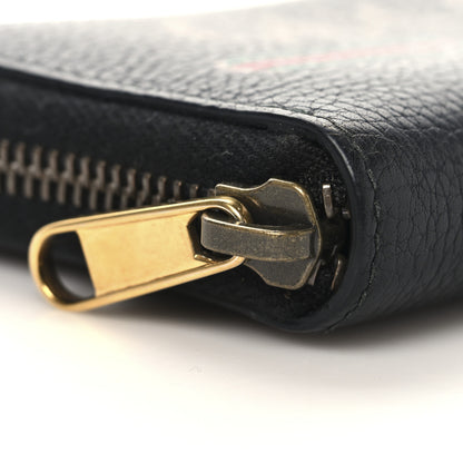 Gucci Calfskin Logo Zip Around Card Case Black 8 of 10
