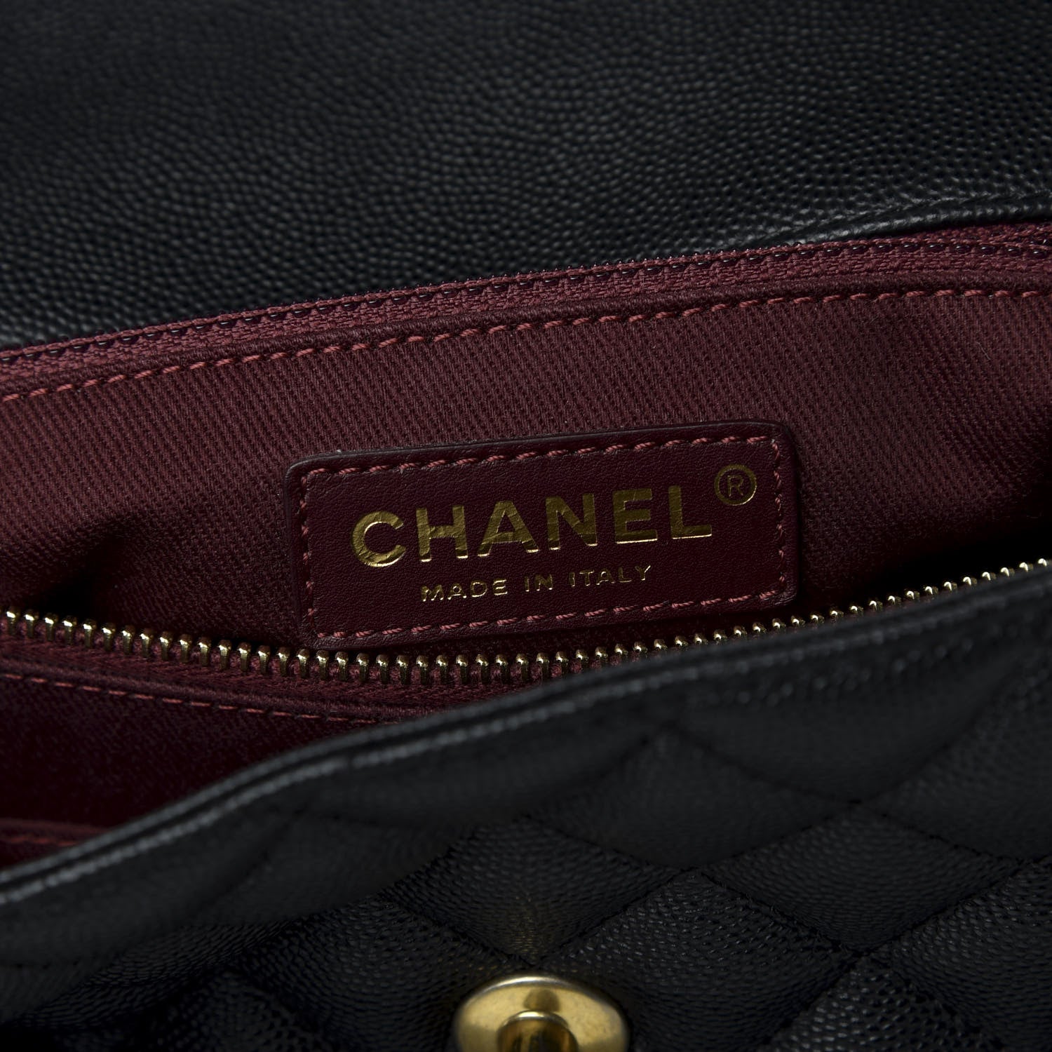 Chanel Caviar Quilted Medium Coco Handle Flap Black 6 of 11