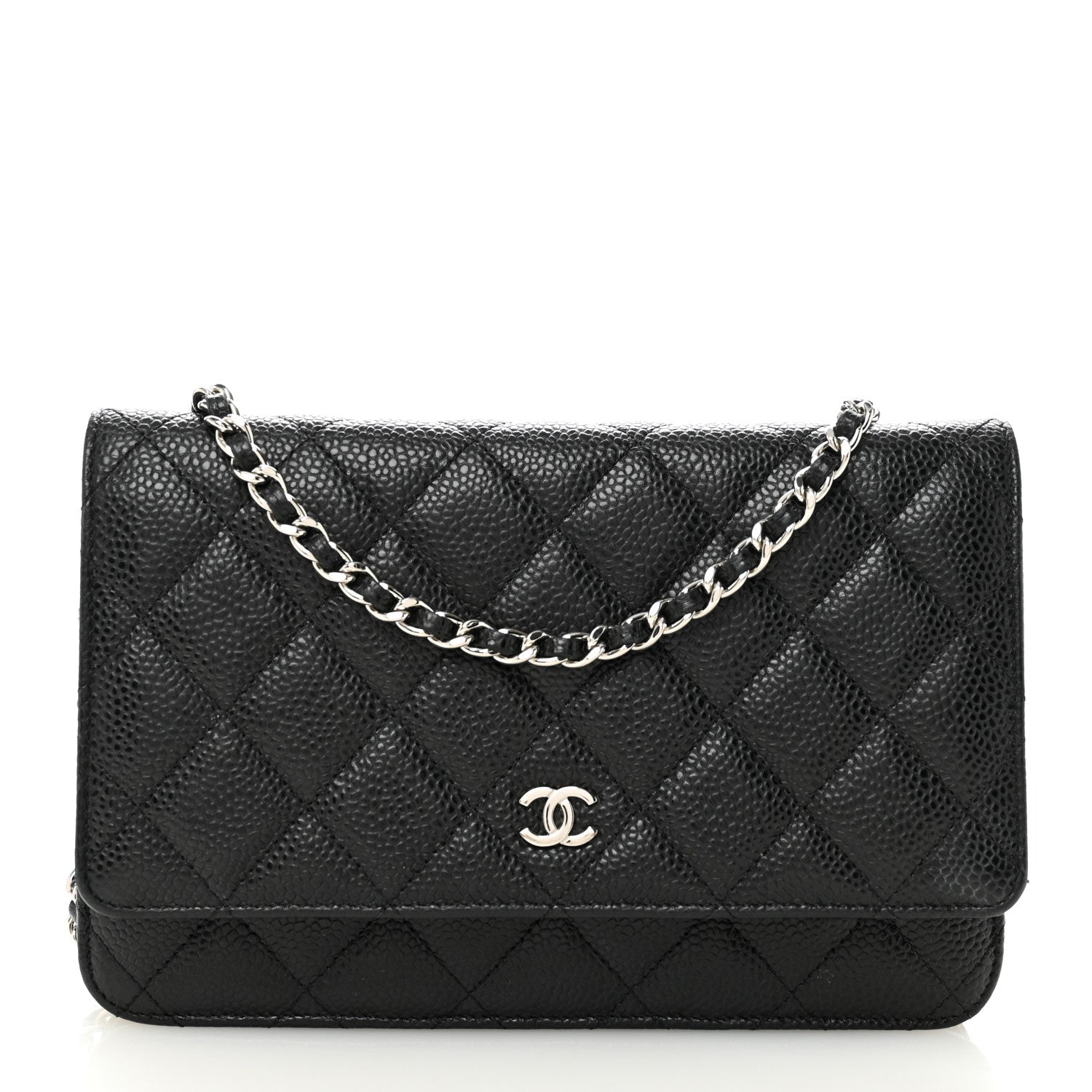 Chanel Caviar Quilted Wallet on Chain WOC Black 1 of 13