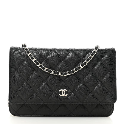 Chanel Caviar Quilted Wallet on Chain WOC Black 1 of 13