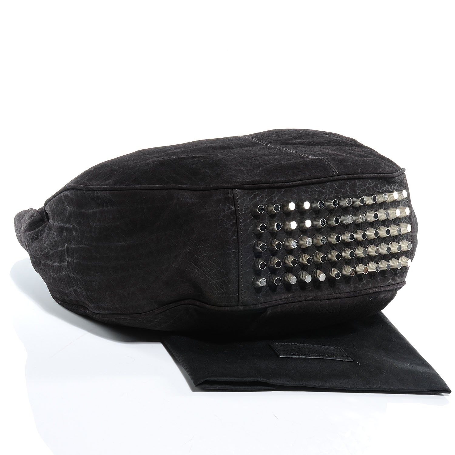 Alexander Wang Crinkled Suede Morgan Hobo Black 4 of 6