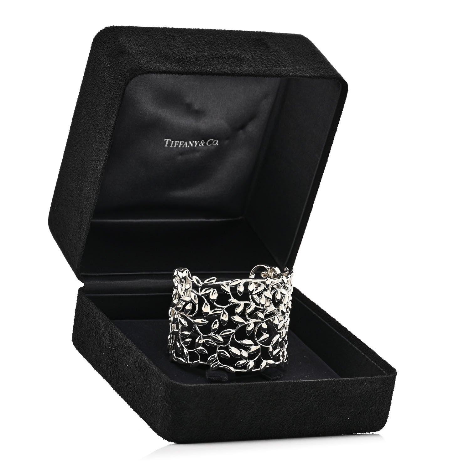 Tiffany Sterling Silver Wide Paloma Picasso Olive Leaf Cuff Bracelet 4 of 4