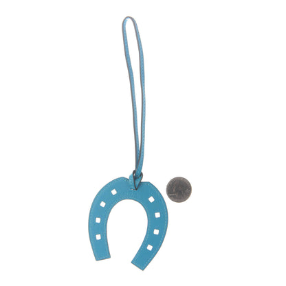 Hermes Swift Paddock Horseshoe Bag Charm Turquoise 2 of 5