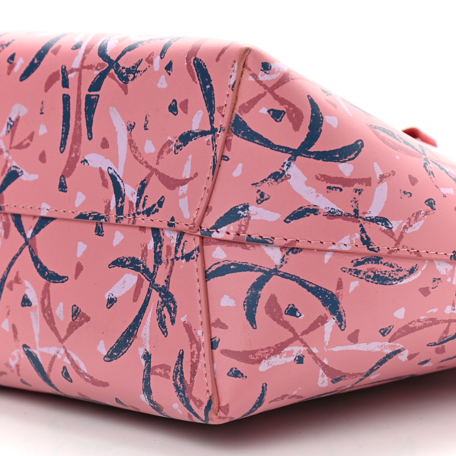 Mansur Gavriel X MARC CAMILLE CHAIMOWICZ Calfskin Mini Bucket Bag Pink Blue 10 of 11
